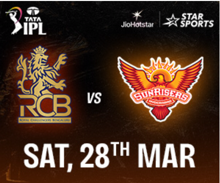 RCB vs SRH IPL 2026 mega match players action scene