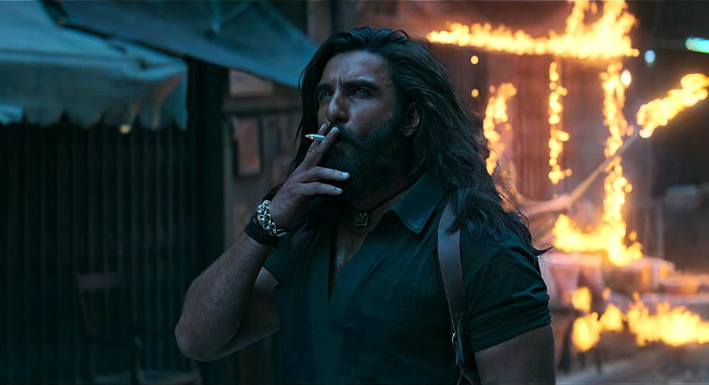 Dhurandhar The Revenge 2026 upcoming action movie poster showing intense hero in dramatic setting