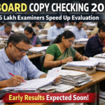 UP Board examiners checking answer sheets during 2026 evaluation process