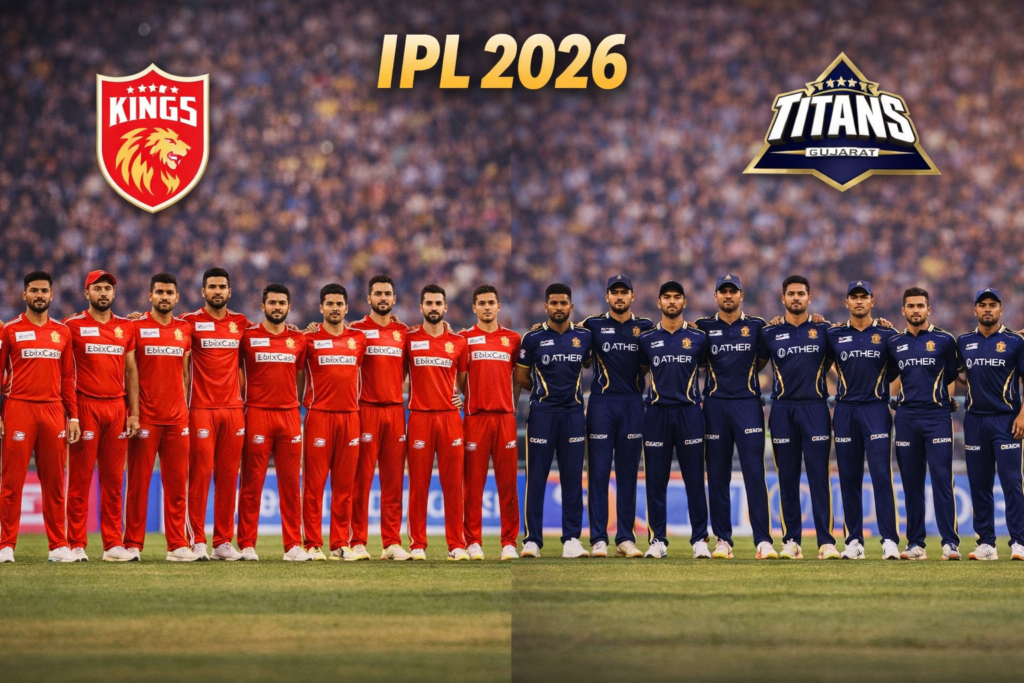 IPL 2026 PBKS vs GT Preview featuring Punjab Kings and Gujarat Titans players before the match