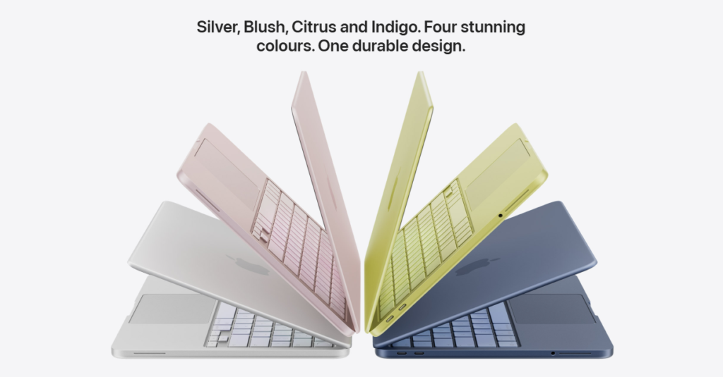 MacBook Neo futuristic Apple laptop concept with AI powered interface and ultra thin design