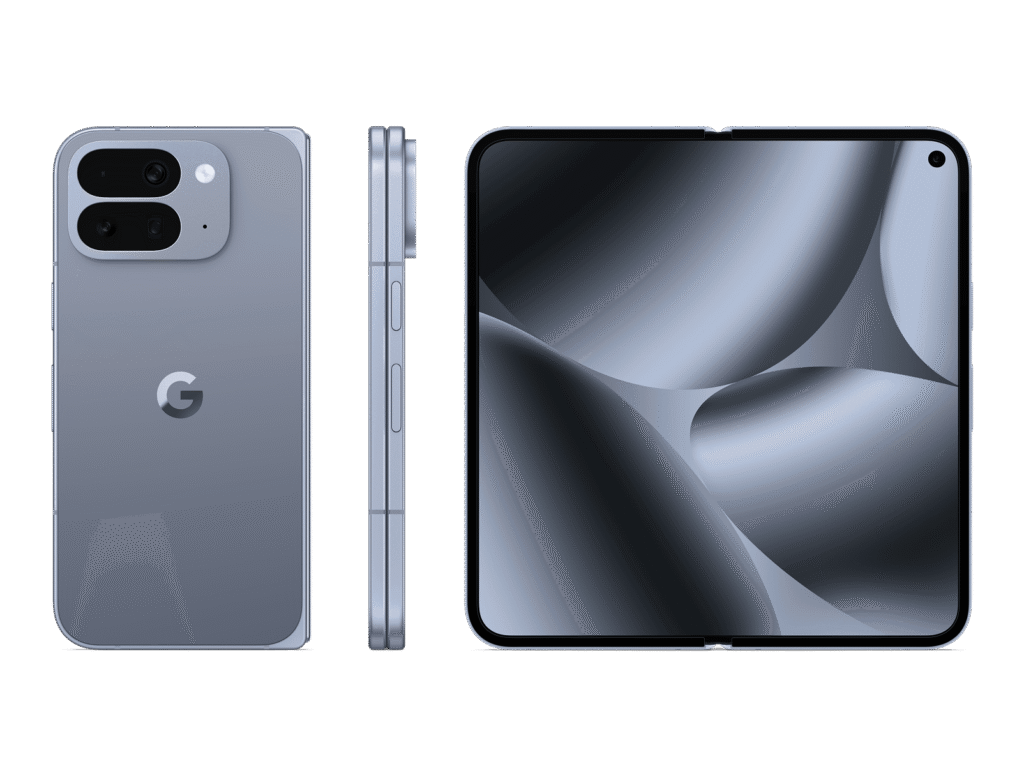 Google Pixel 10 Pro Fold foldable smartphone showing large inner display and premium design