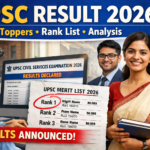 UPSC Result 2026 toppers list and final merit rank list released by Union Public Service Commission