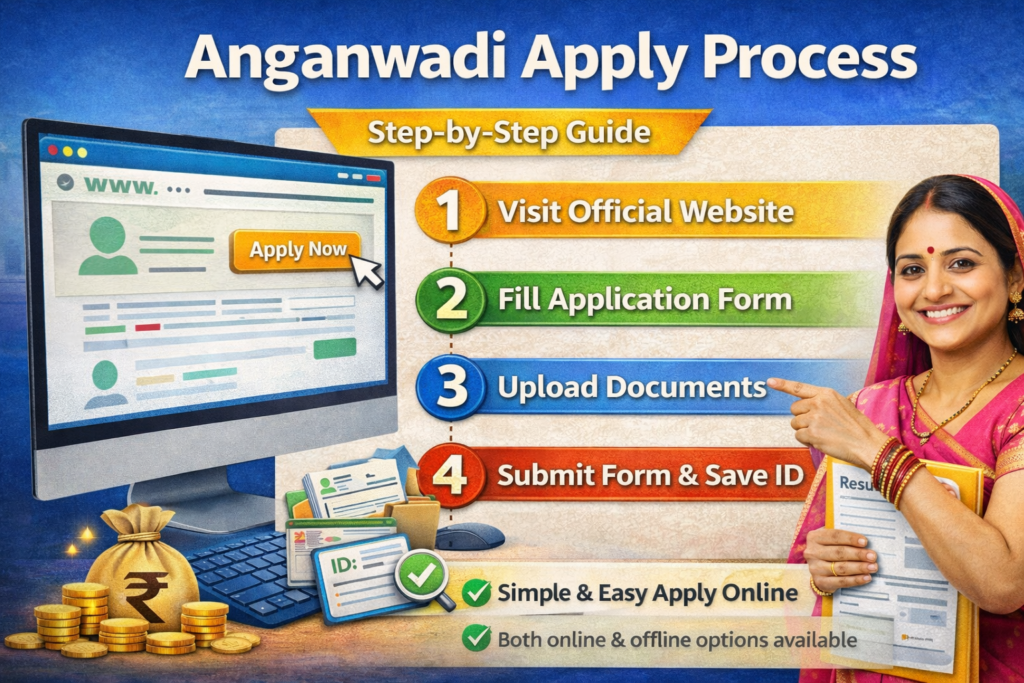 Anganwadi online application process 2026