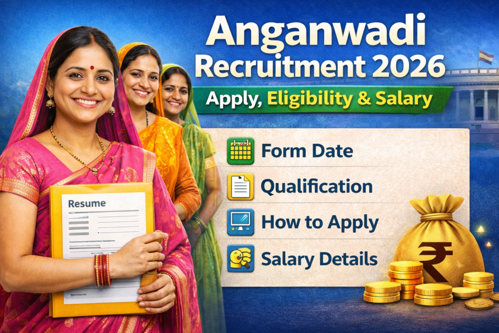 Anganwadi Recruitment 2026 apply online details