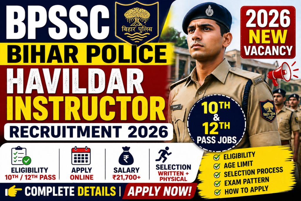 Bihar Police Havildar Instructor Recruitment 2026”