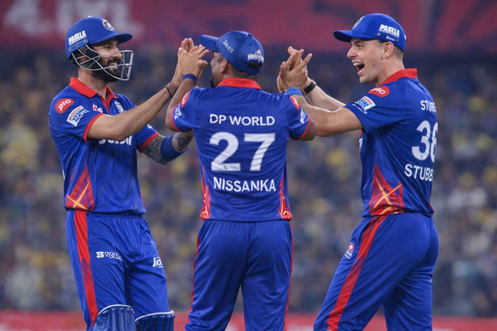 Delhi Capitals beat Lucknow Super Giants in IPL 2026 match result poster