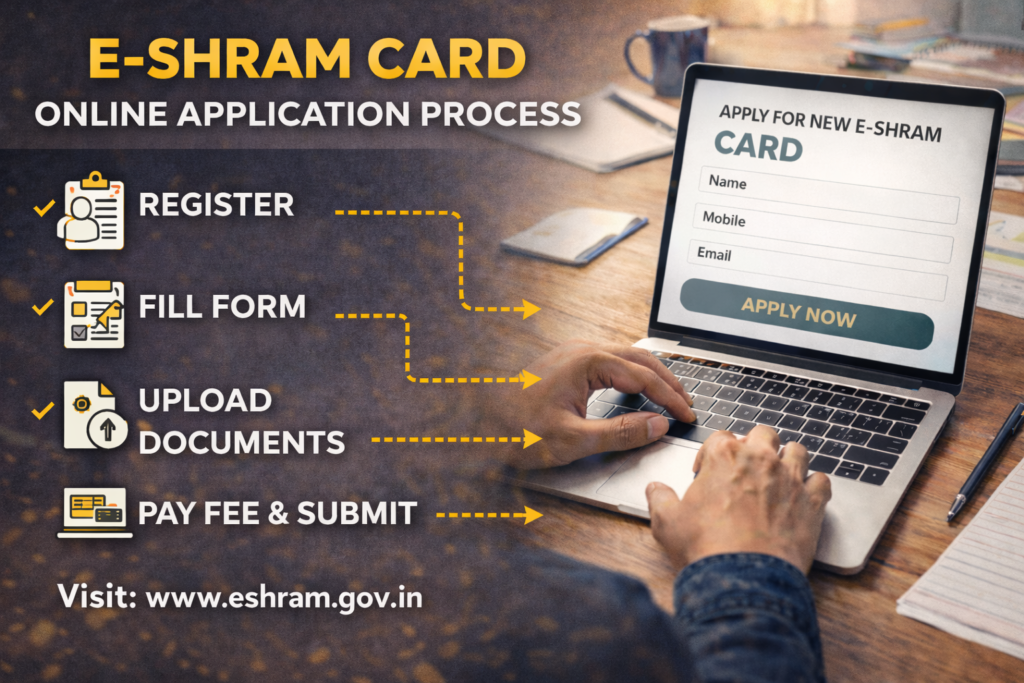 E Shram Card Apply Online Process