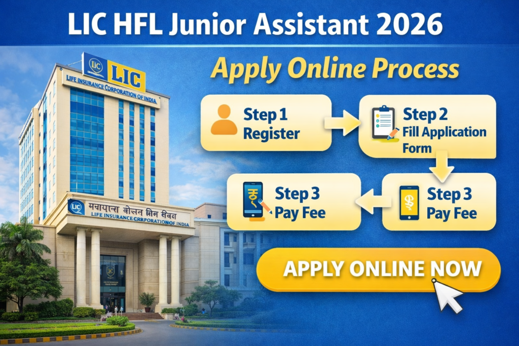 LIC HFL Junior Assistant Apply Online Steps