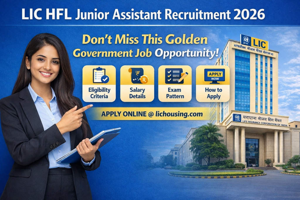 LIC HFL Junior Assistant Recruitment 2026 Apply Online