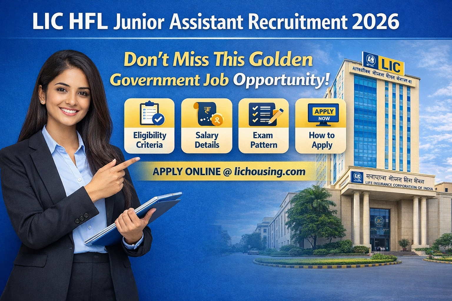 LIC HFL Junior Assistant Recruitment 2026 Apply Online