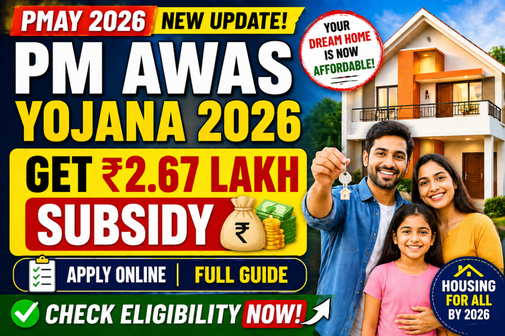 PM Awas Yojana 2026 Apply Online Subsidy Eligibility Details