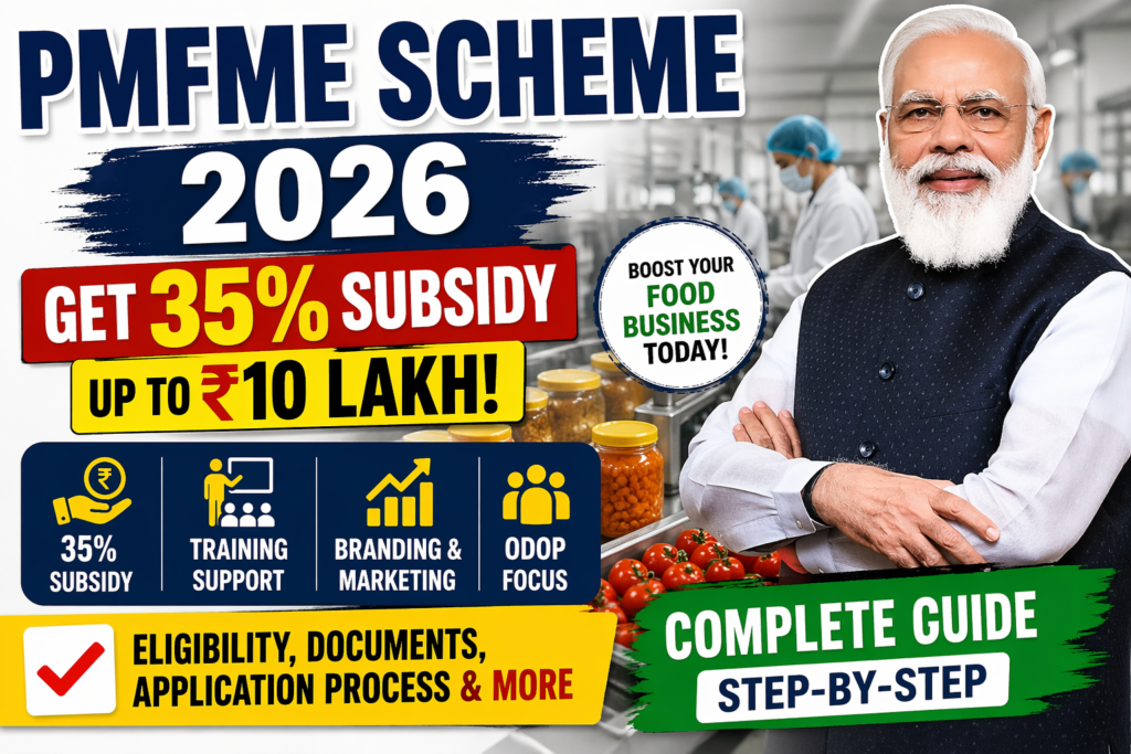 PMFME Scheme 2026 subsidy and eligibility guide