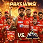 Punjab Kings players celebrating victory after defeating Gujarat Titans in IPL 2026