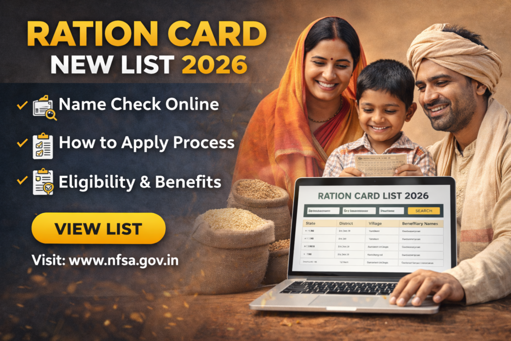 Ration Card New List 2026 Name Check Online