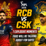 RCB vs CSK IPL 2026 match preview with explosive moments