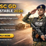 SSC GD Constable 2026 Notification Apply Online