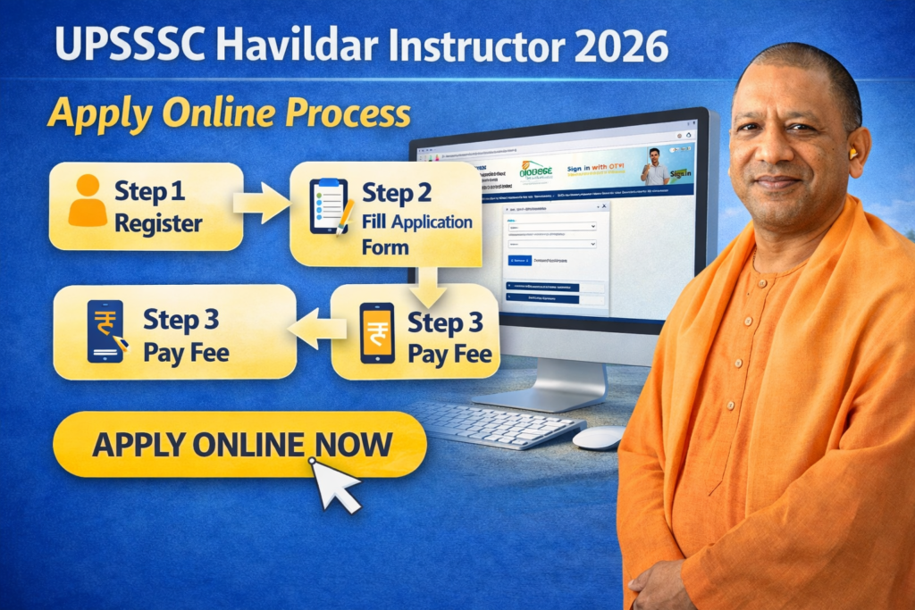 UPSSSC Havildar Instructor Apply Online Steps