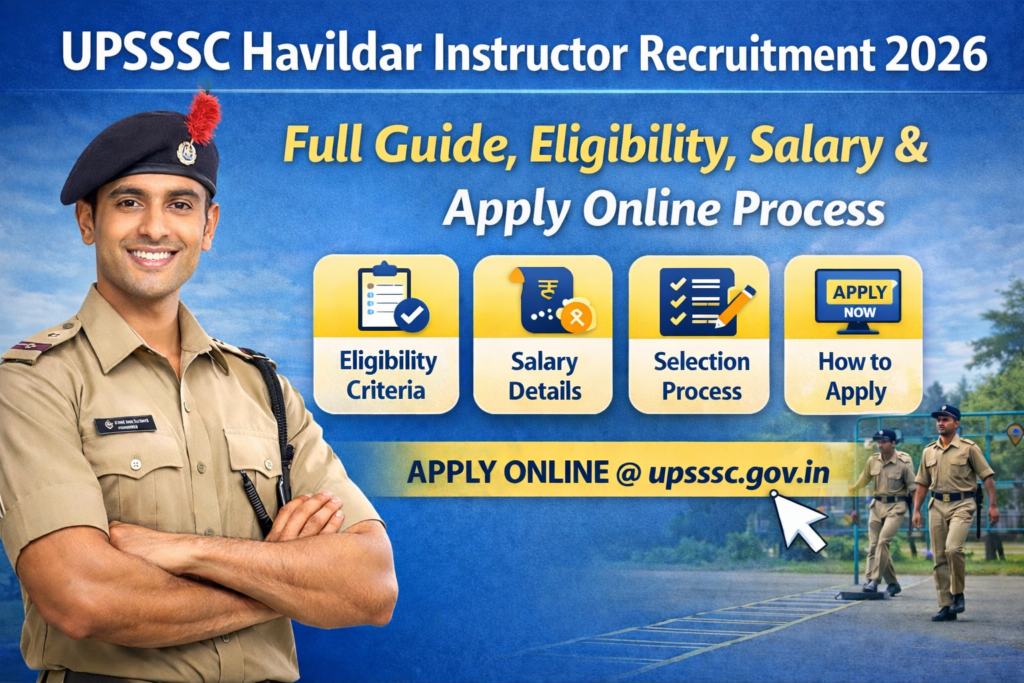 UPSSSC Havildar Instructor Recruitment 2026 Apply Online