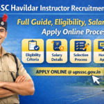 UPSSSC Havildar Instructor Recruitment 2026 Apply Online