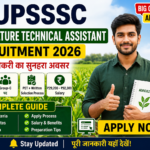 UPSSSC Agriculture Technical Assistant Recruitment 2026 apply online guide