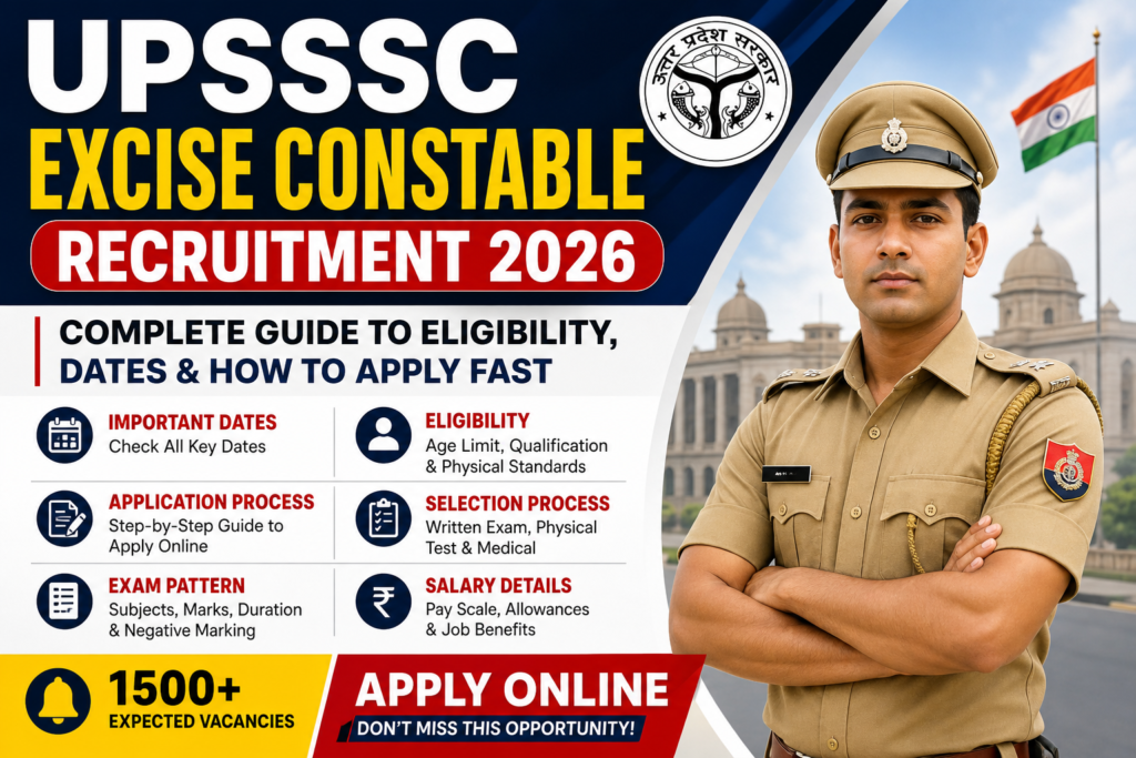 UPSSSC Excise Constable Recruitment 2026 Apply Online